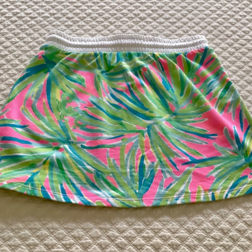 Lilly Pulitzer Zia Tiki Pink Royal Lime Skirt - Picture 3 of 8